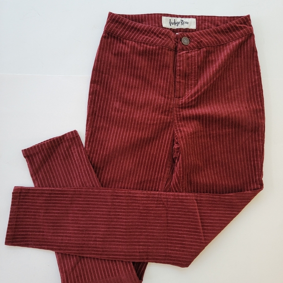 Womens Indigo Rein Maroon Corduroy Size 